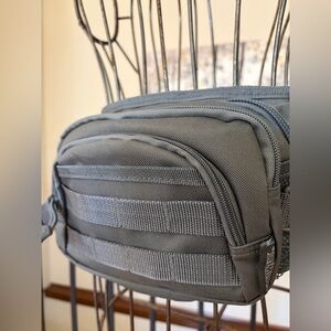 NEW EastWest USA Tactical MOLLE Adjustable Waist/Chest Pack Gray Survival Case